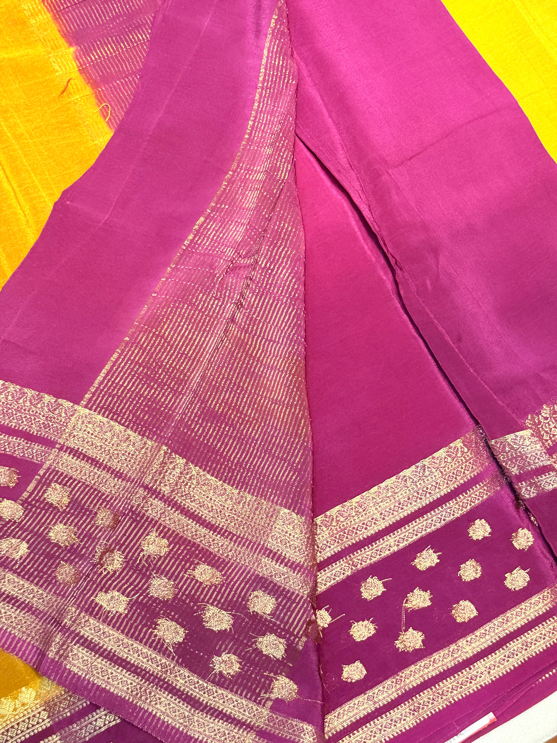 Chiffon Georgette Contrast