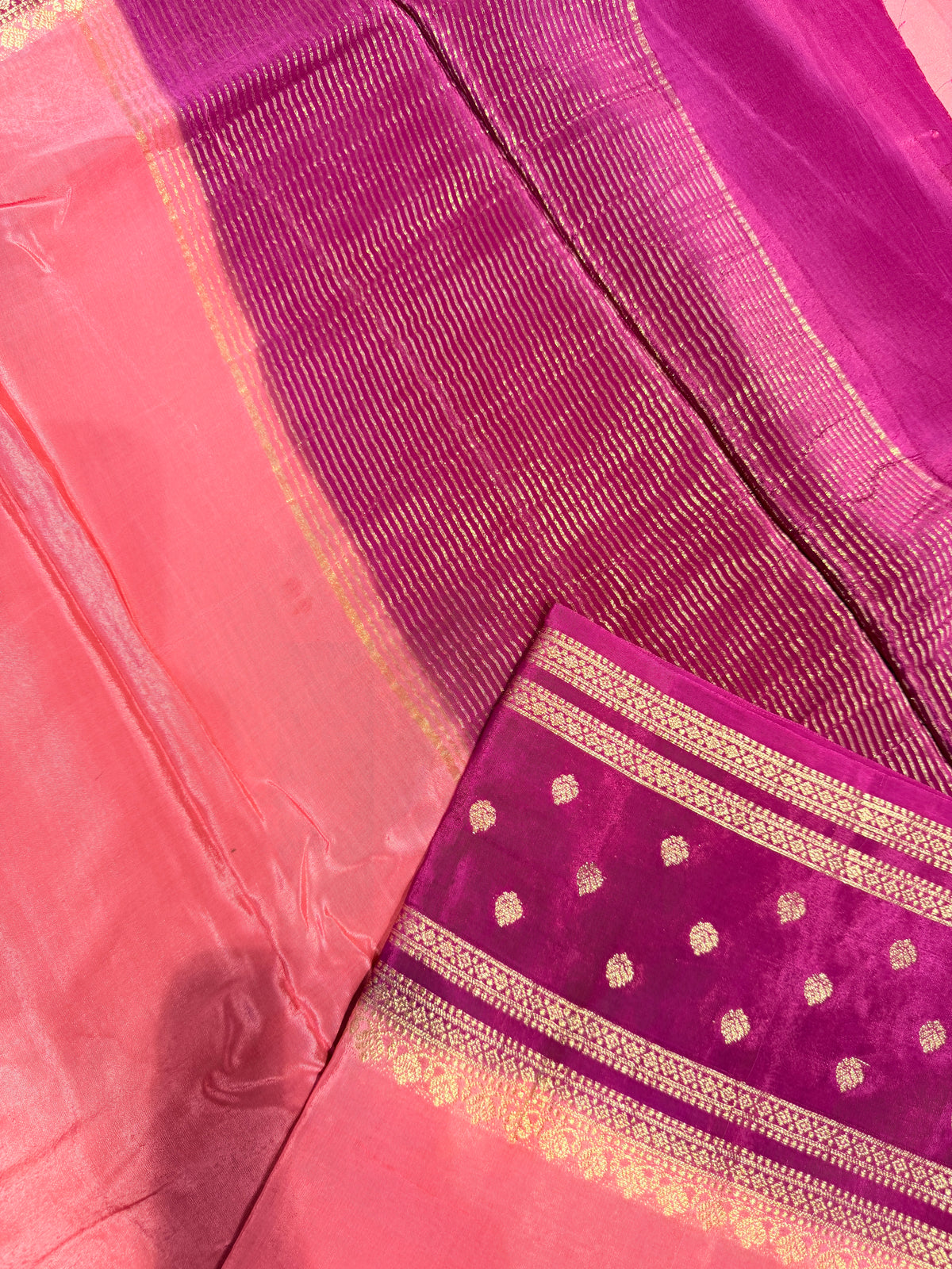 Chiffon Georgette Contrast