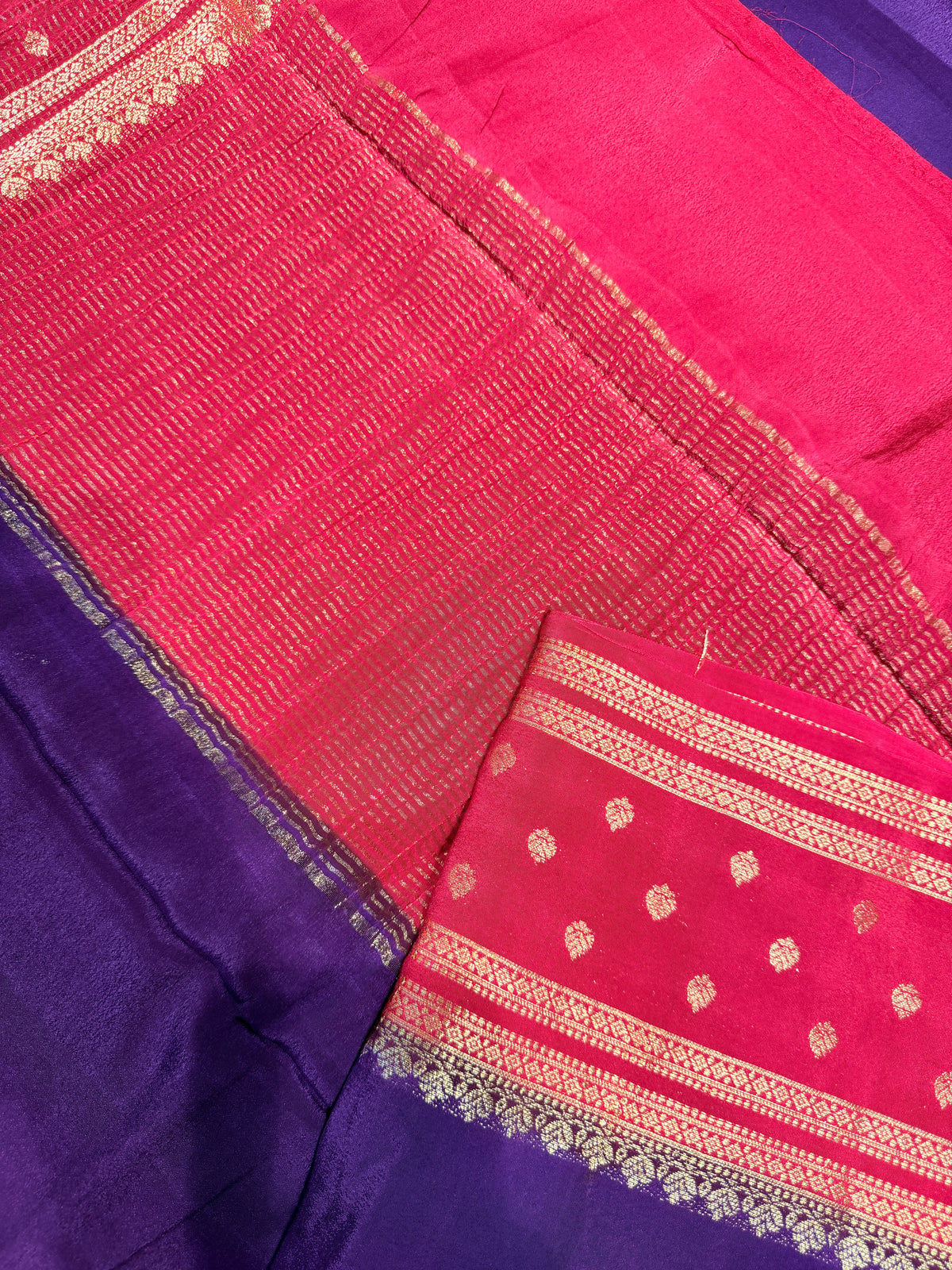 Chiffon Georgette Contrast