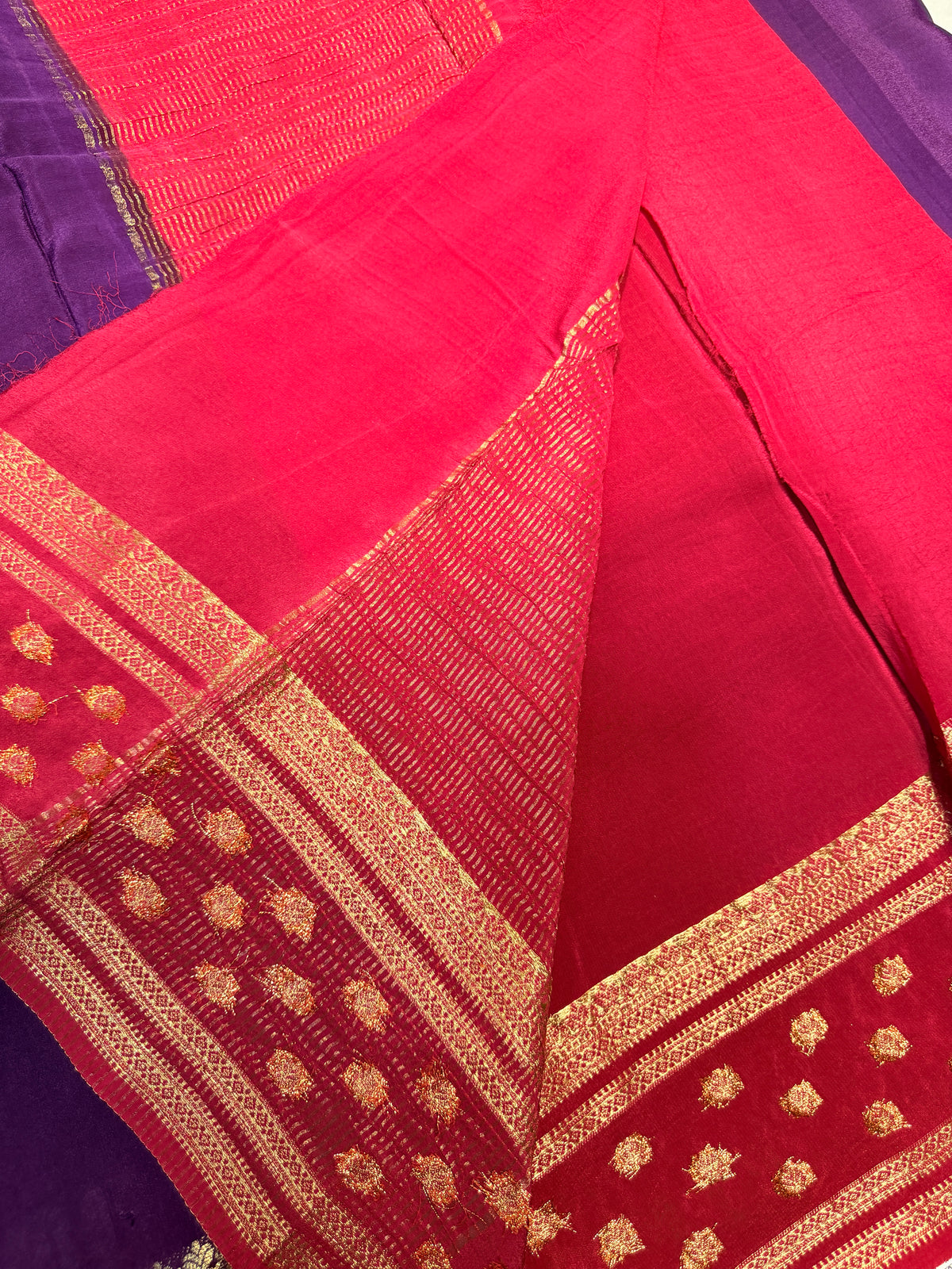 Chiffon Georgette Contrast