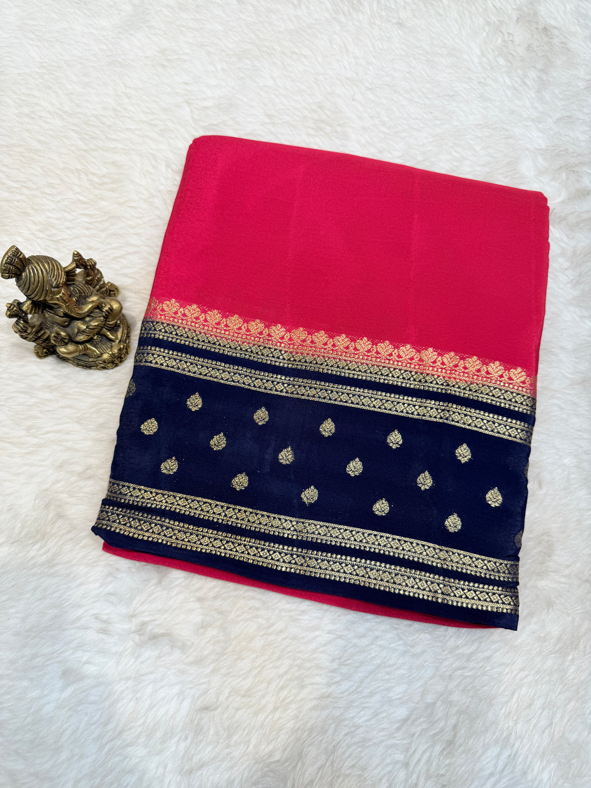 Chiffon Georgette Contrast