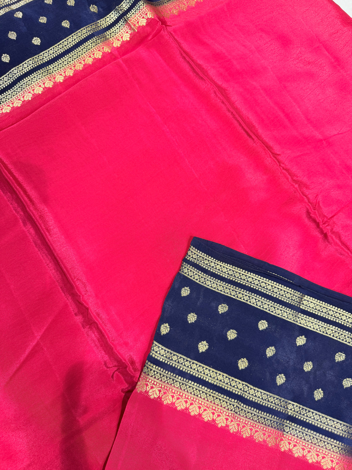 Chiffon Georgette Contrast