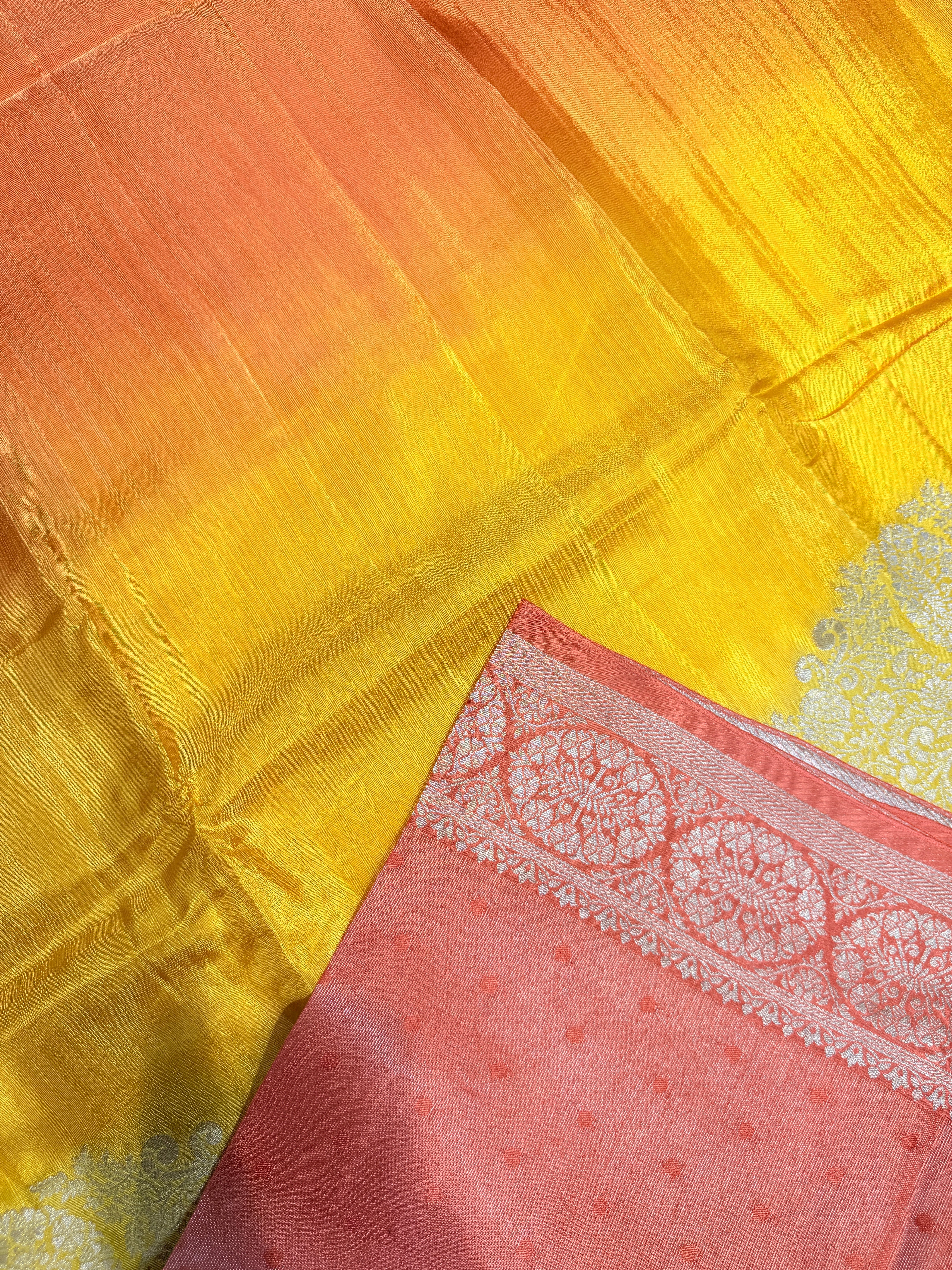 Banaras Raw Silk Multi shades