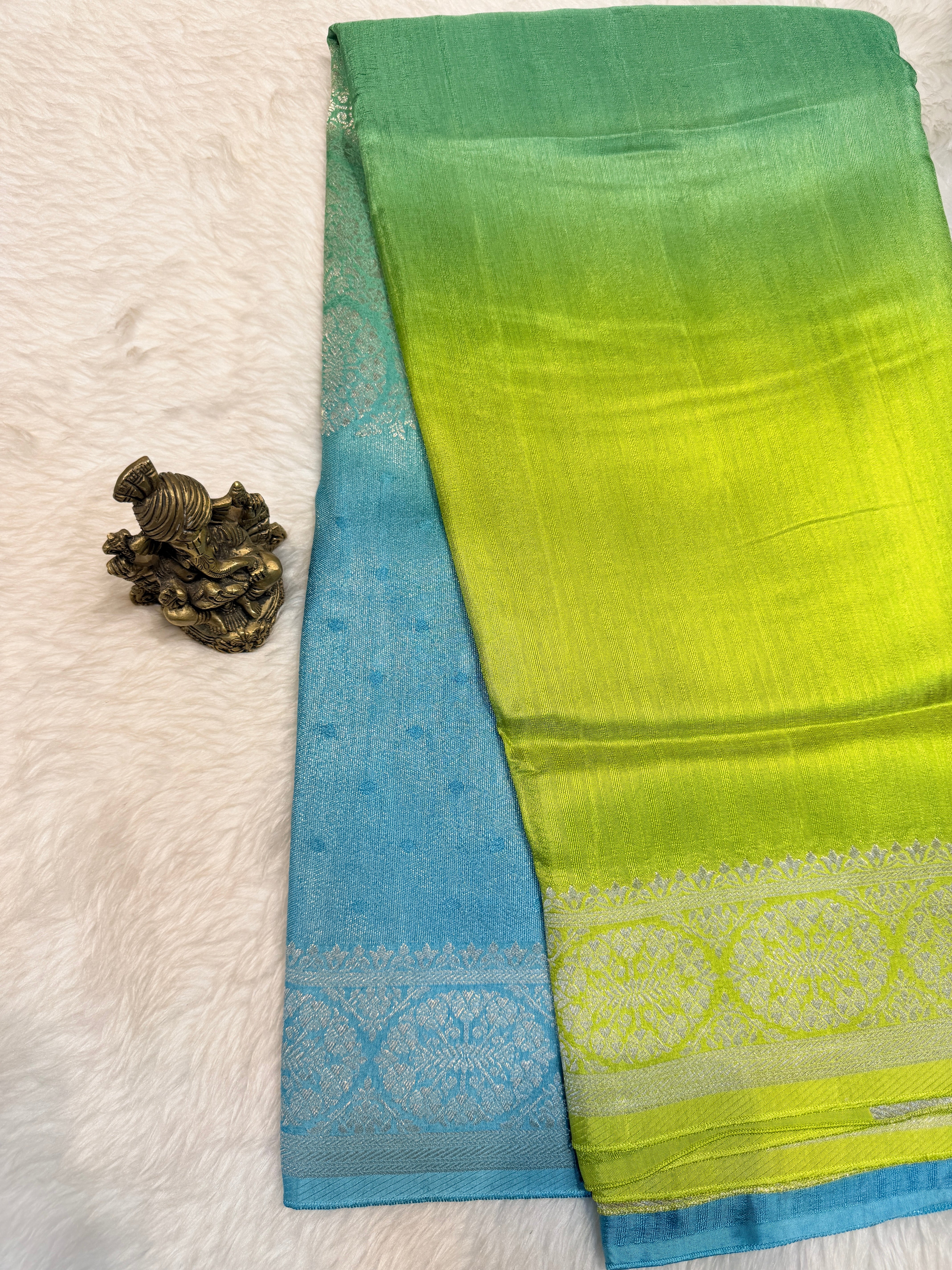 Banaras Raw Silk Multi shades
