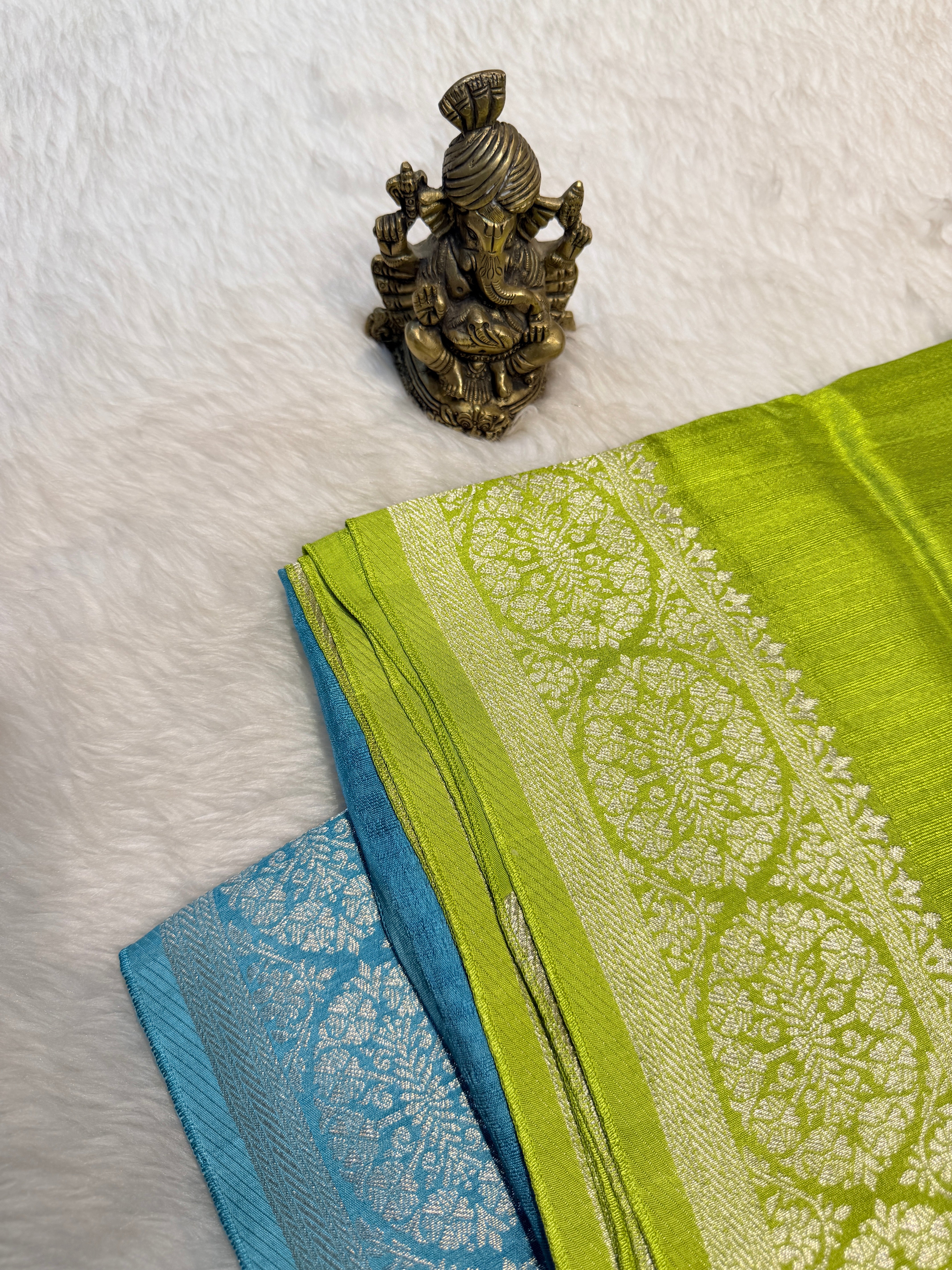 Banaras Raw Silk Multi shades