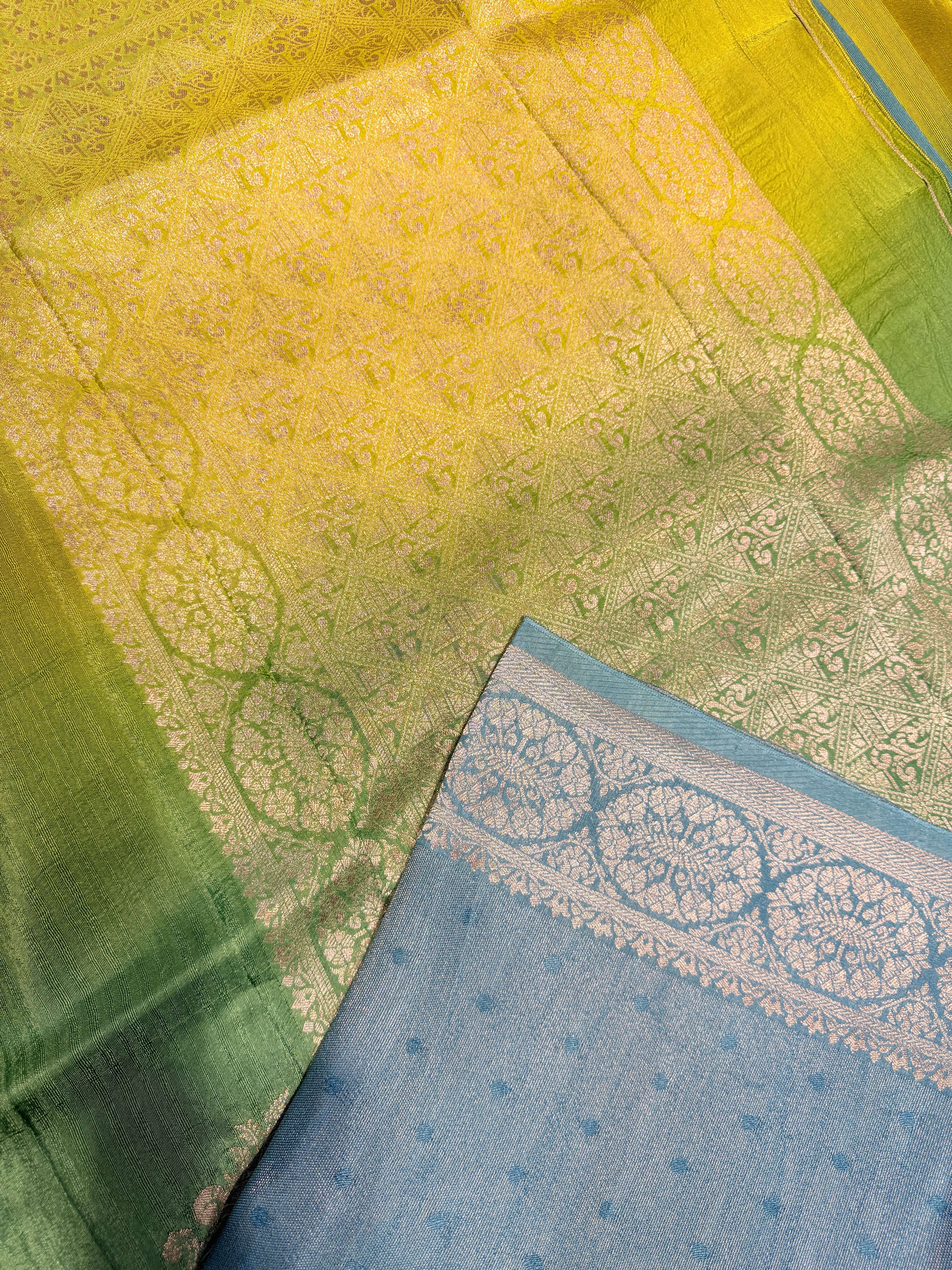 Banaras Raw Silk Multi shades