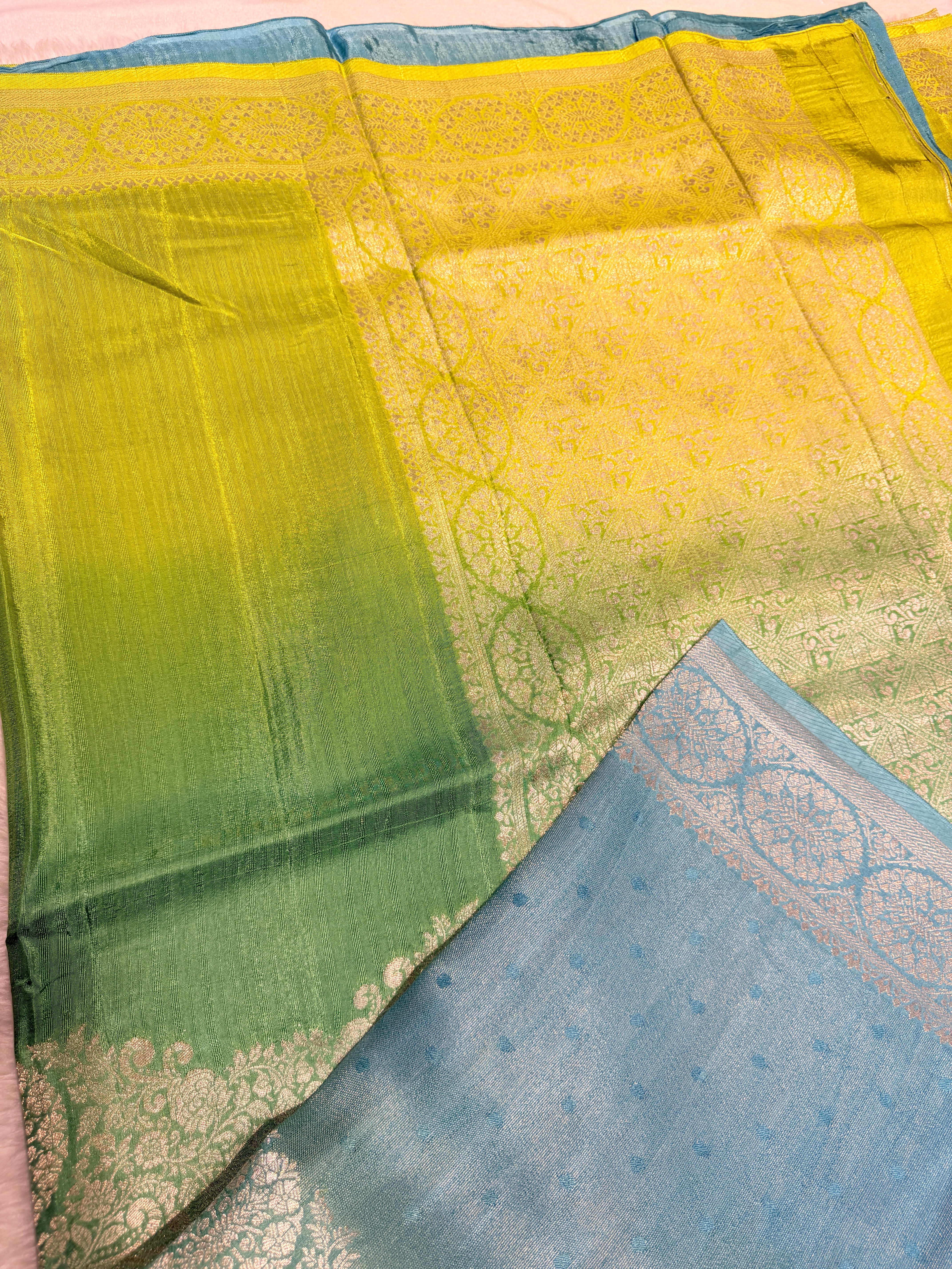 Banaras Raw Silk Multi shades