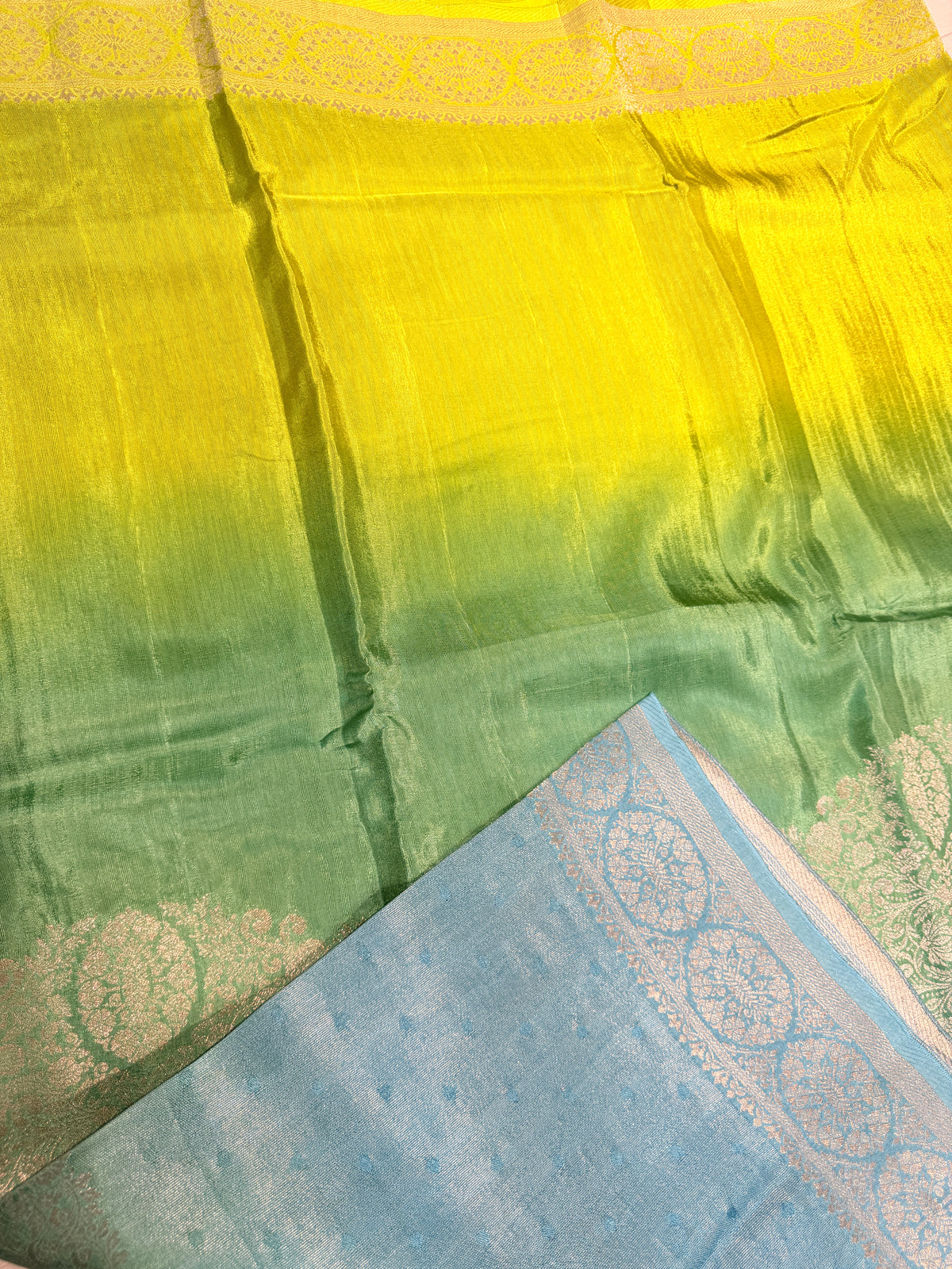 Banaras Raw Silk Multi shades