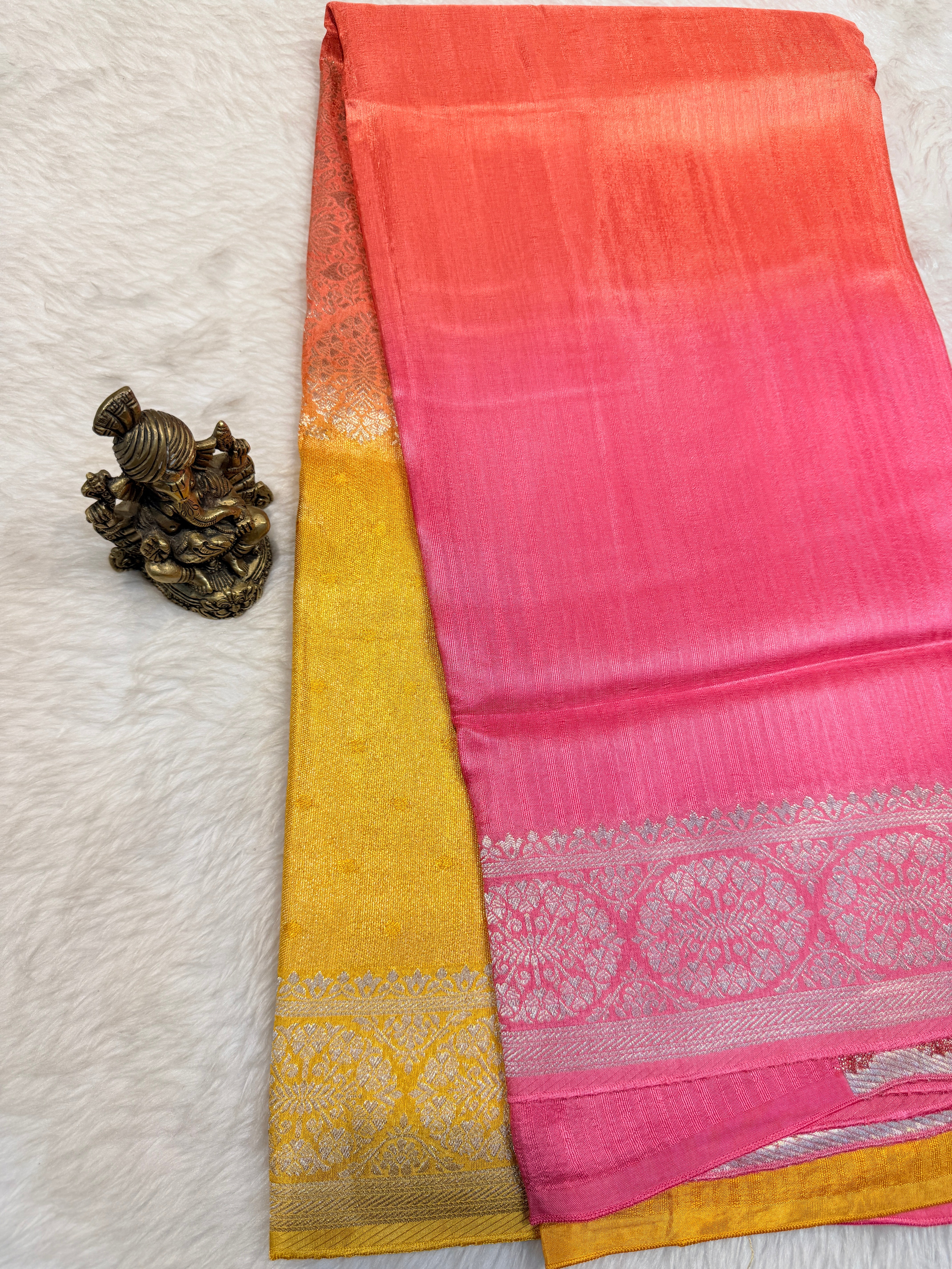Banaras Raw Silk Multi shades