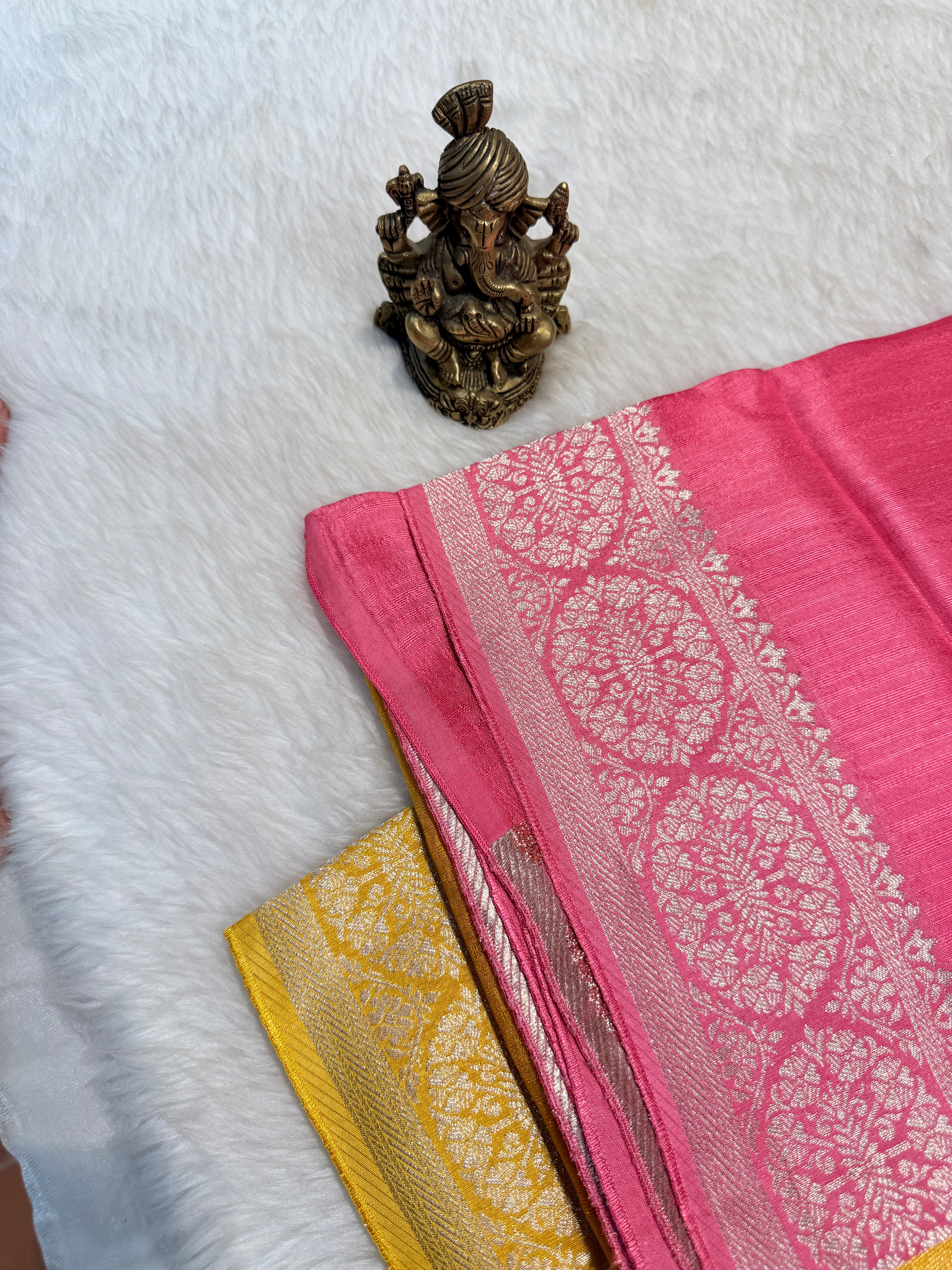 Banaras Raw Silk Multi shades