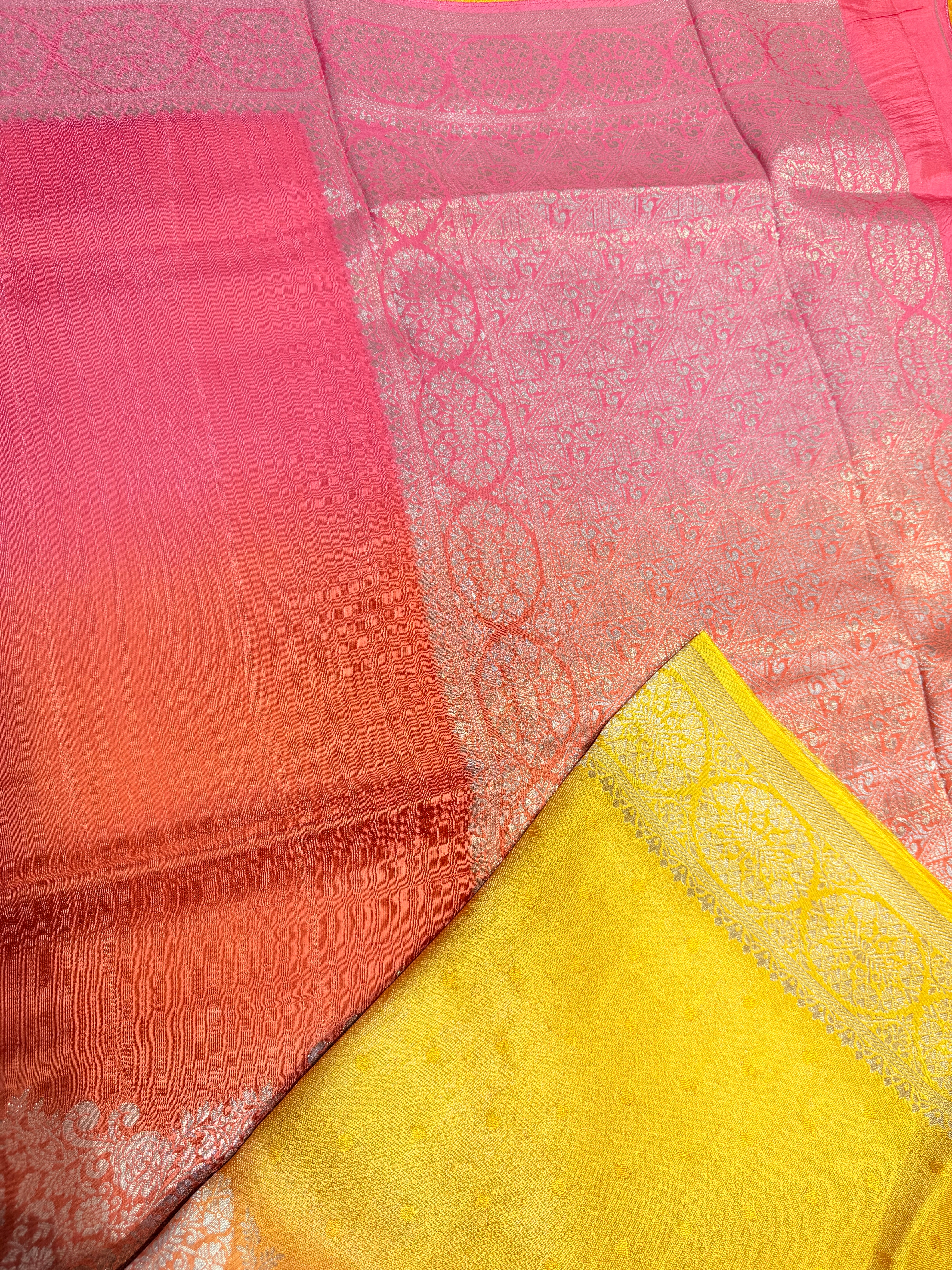 Banaras Raw Silk Multi shades