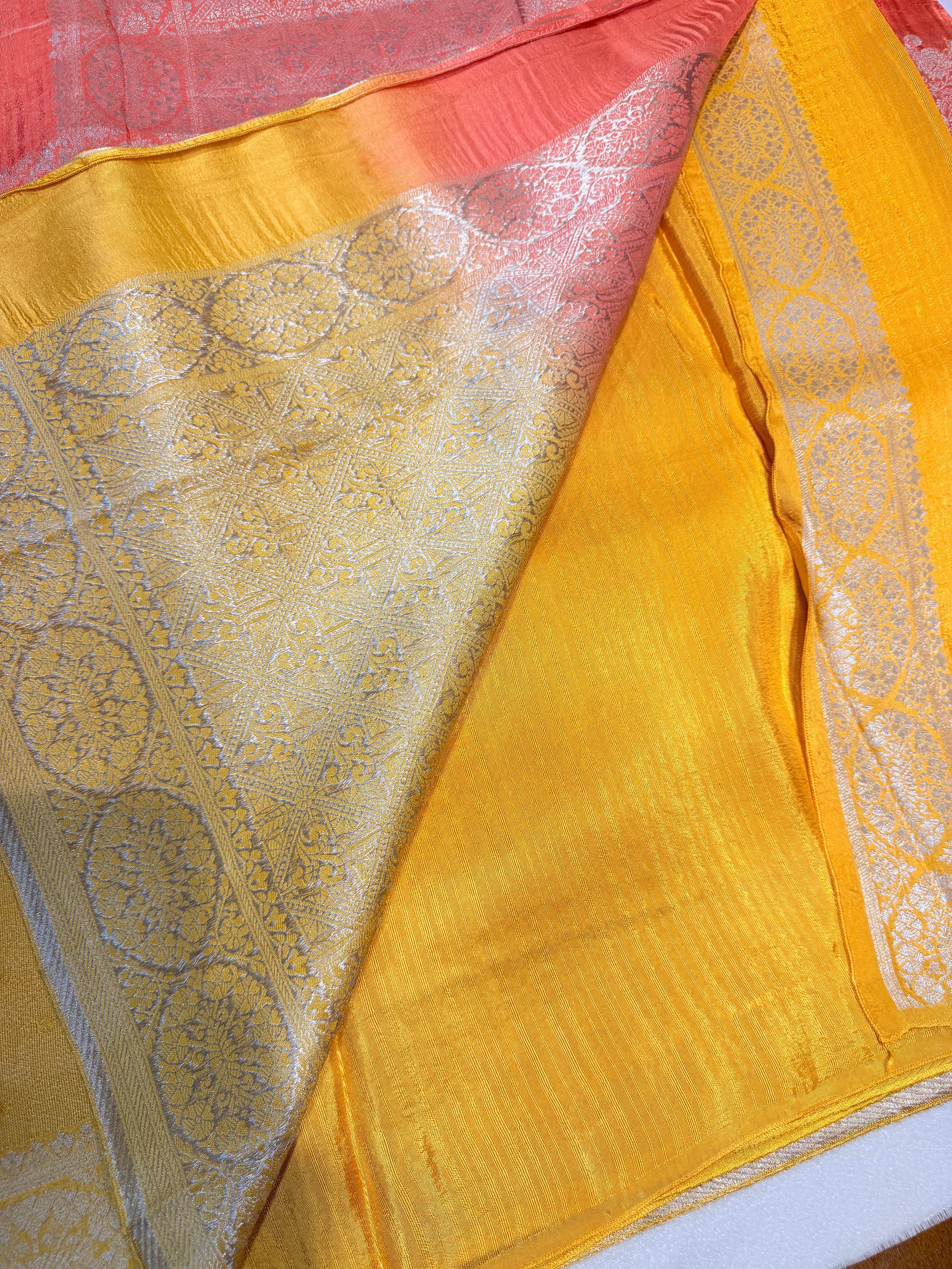 Banaras Raw Silk Multi shades