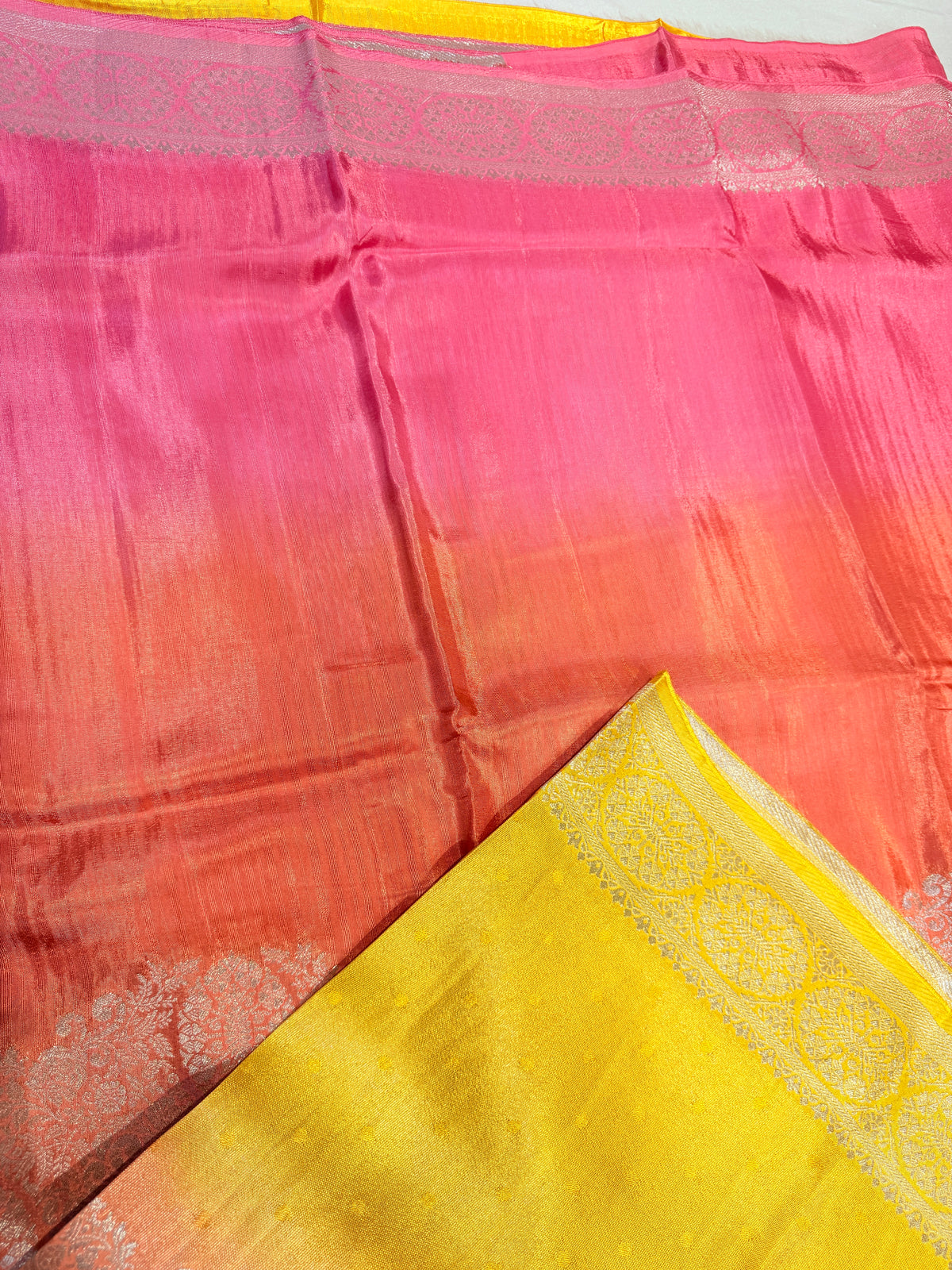 Banaras Raw Silk Multi shades