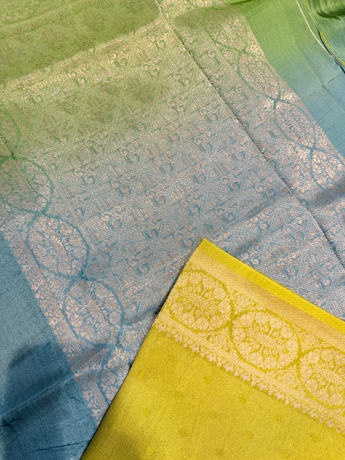 Banaras Raw Silk Multi shades
