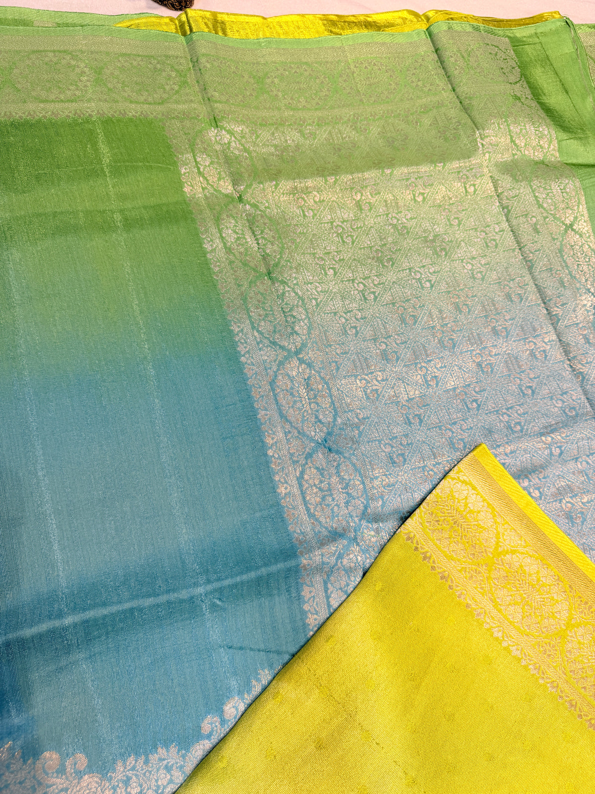 Banaras Raw Silk Multi shades