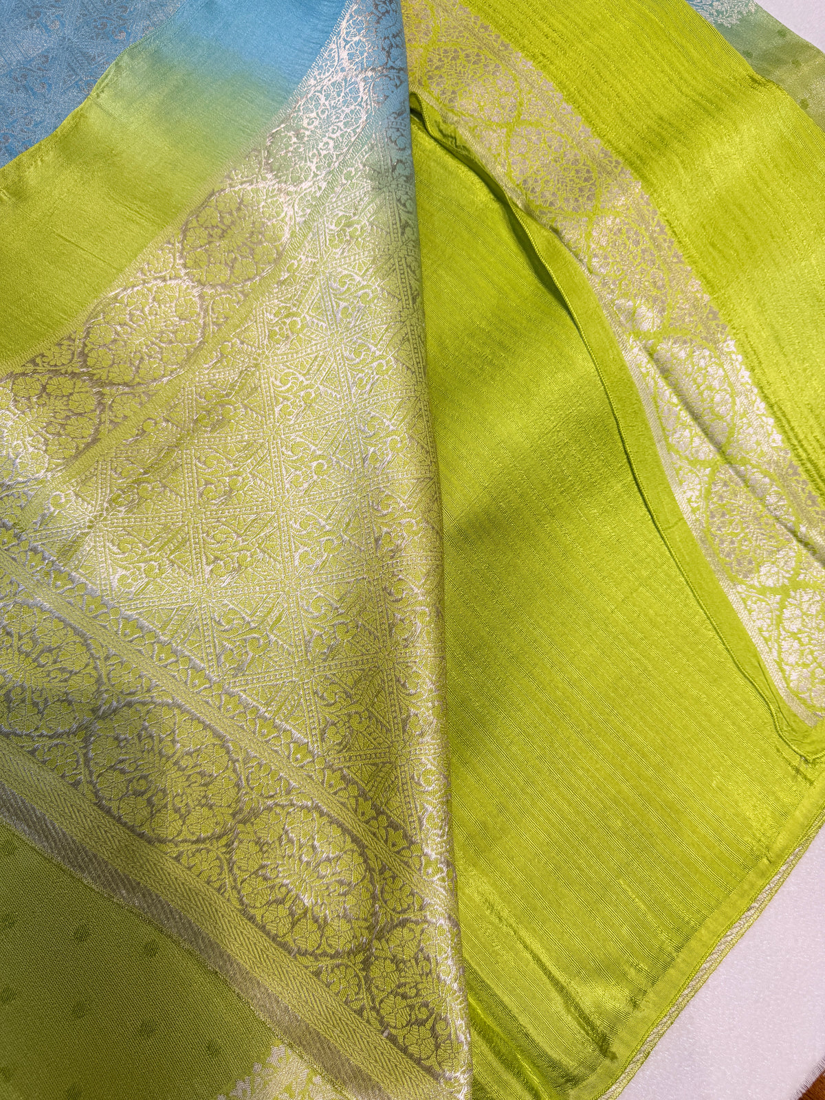Banaras Raw Silk Multi shades