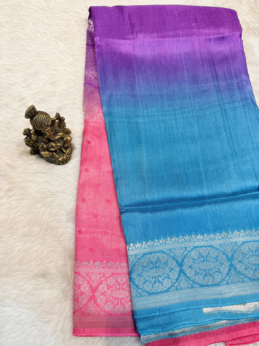 Banaras Raw Silk Multi shades