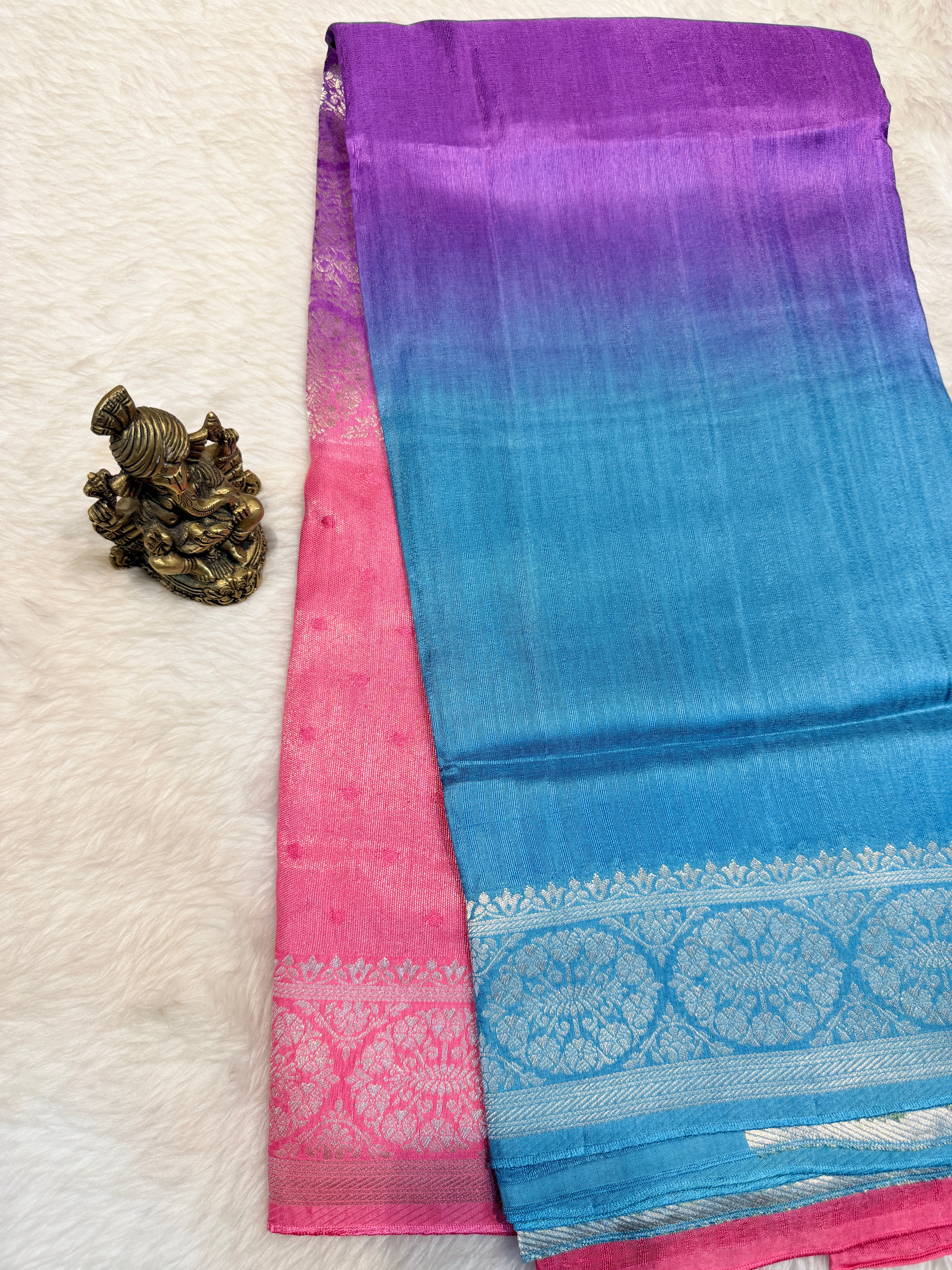 Banaras Raw Silk Multi shades