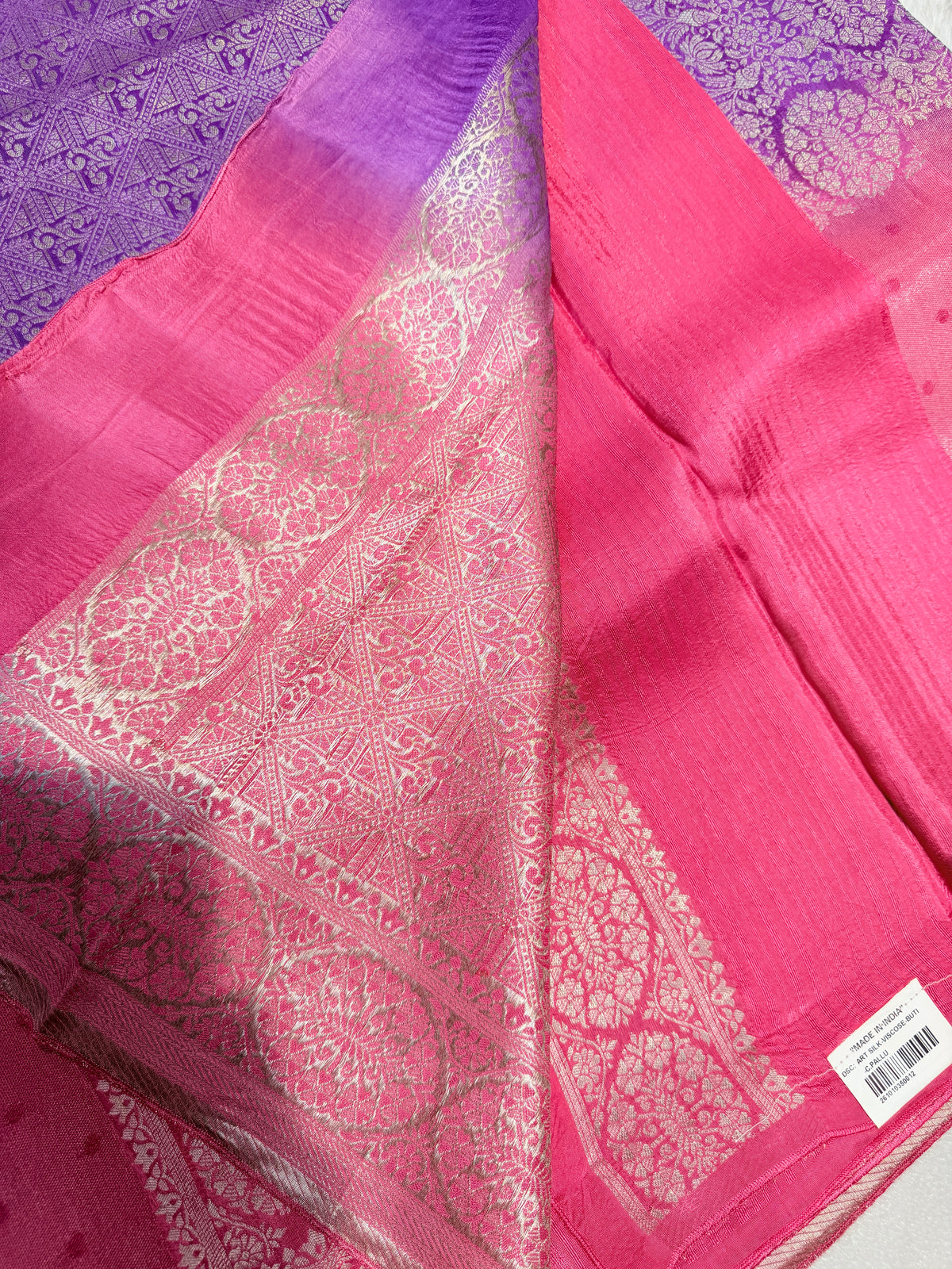 Banaras Raw Silk Multi shades