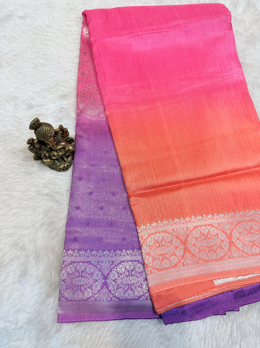 Banaras Raw Silk Multi shades