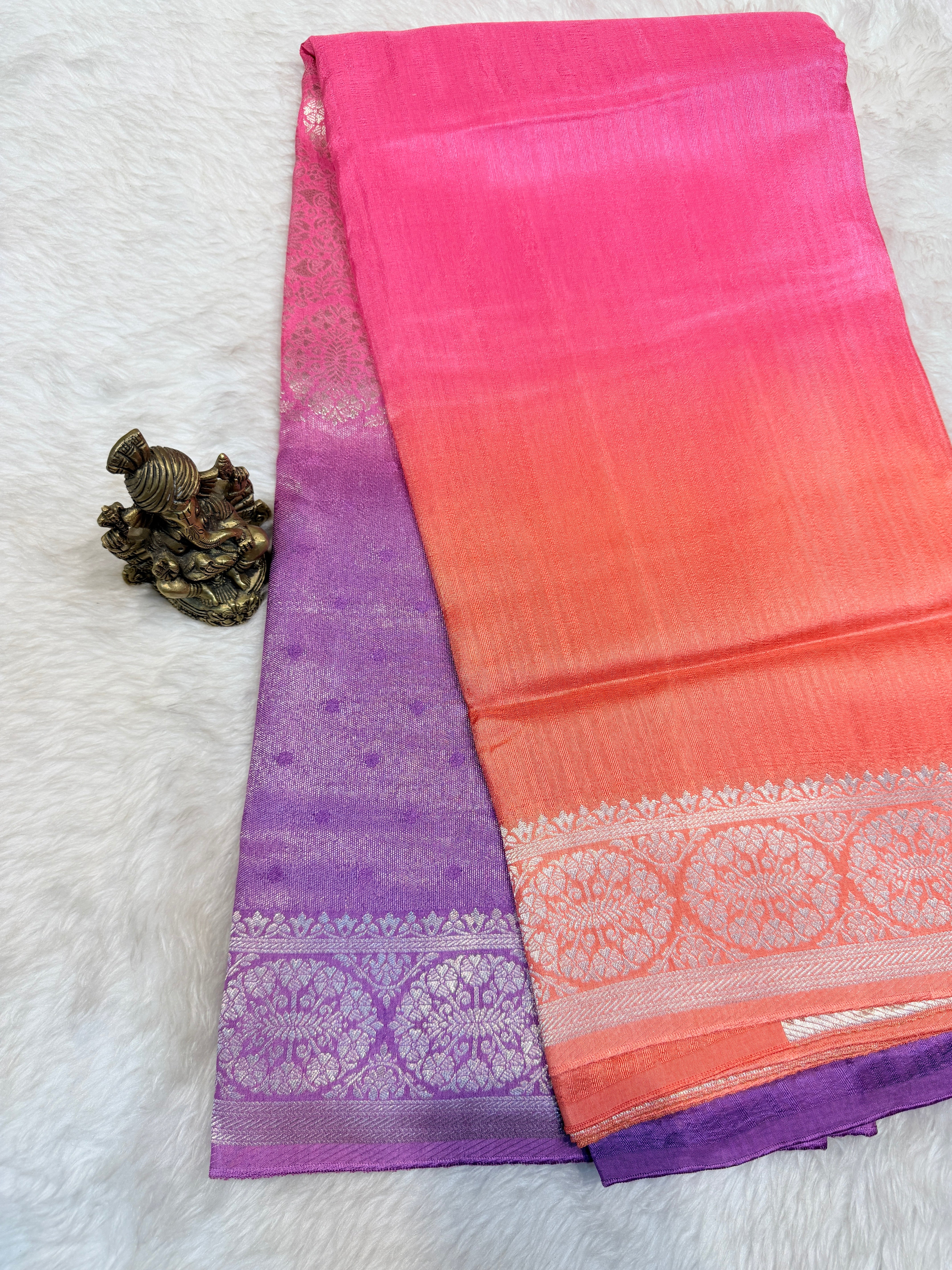 Banaras Raw Silk Multi shades