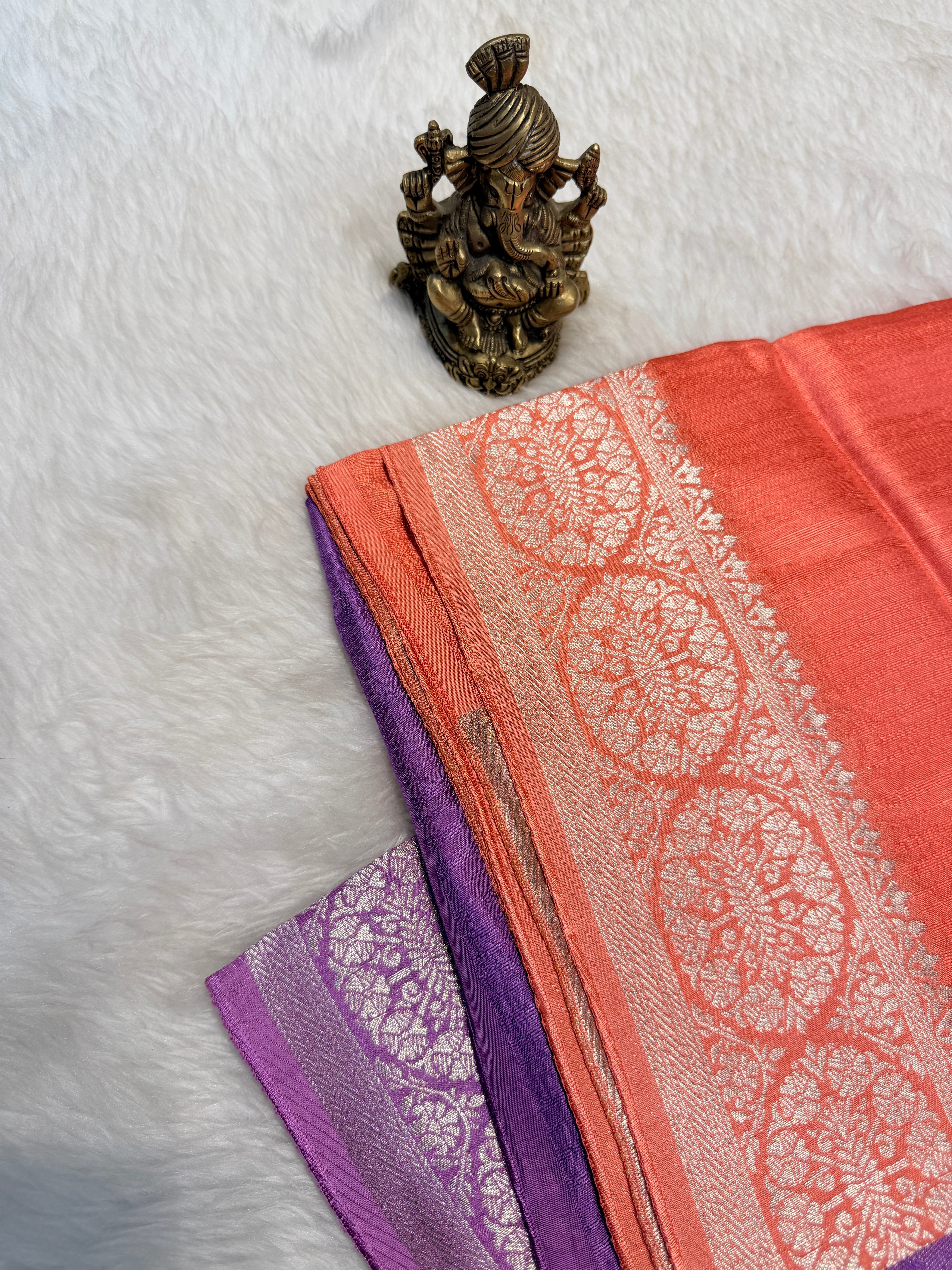 Banaras Raw Silk Multi shades