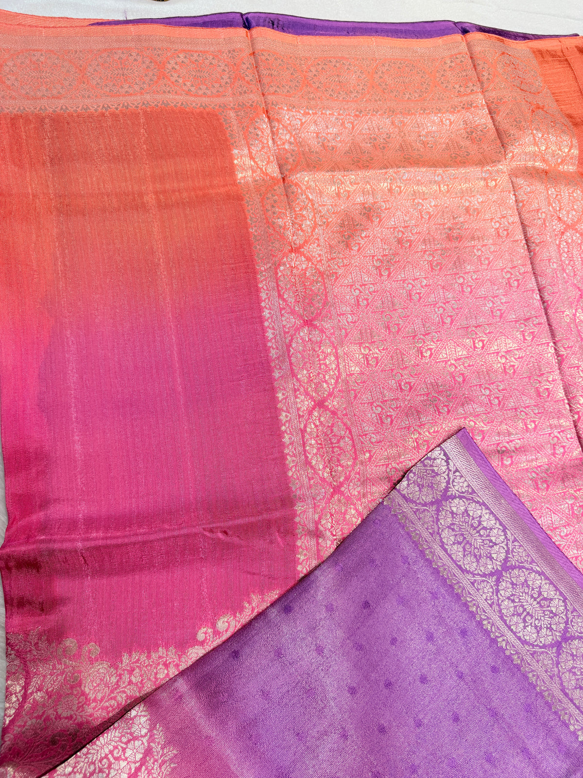 Banaras Raw Silk Multi shades
