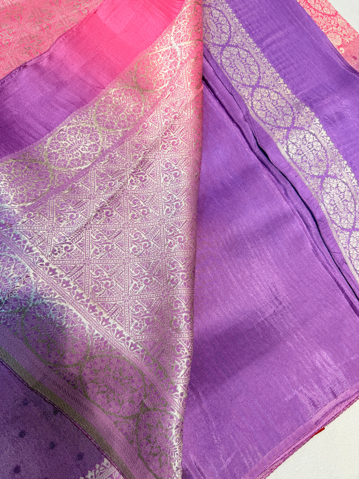 Banaras Raw Silk Multi shades