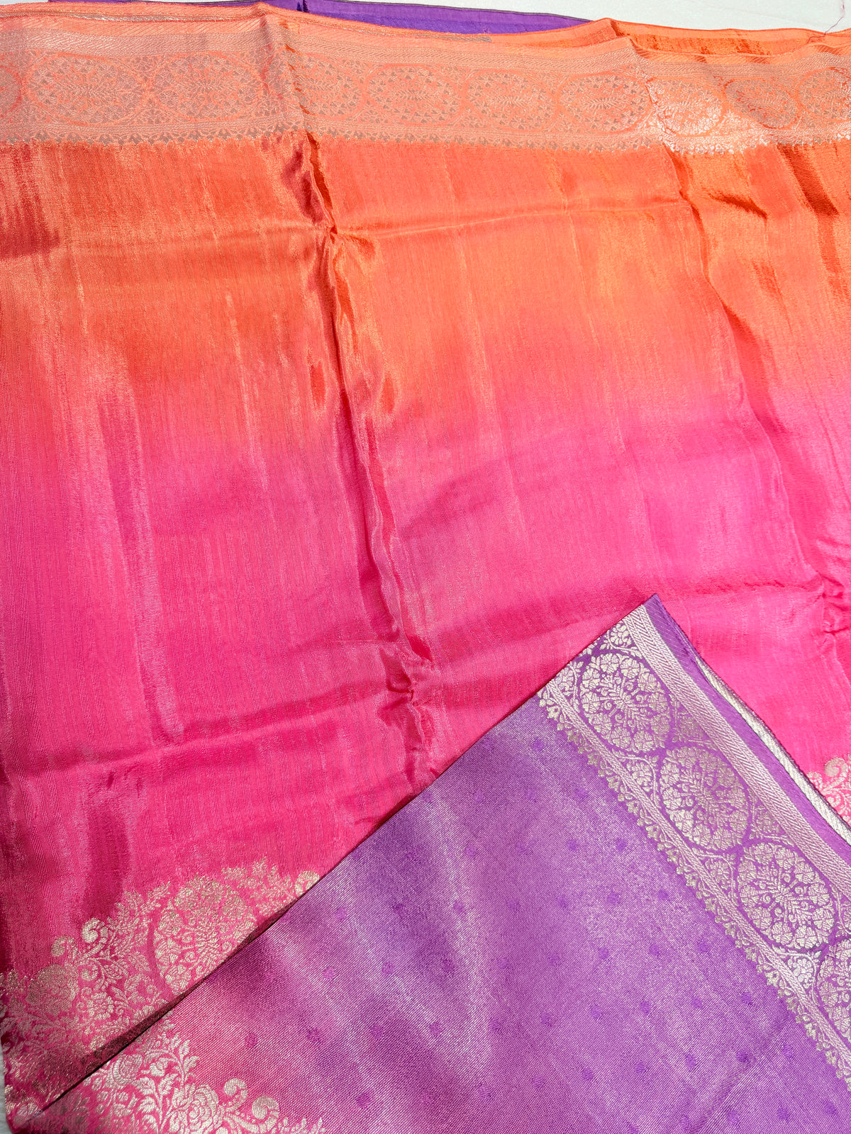 Banaras Raw Silk Multi shades