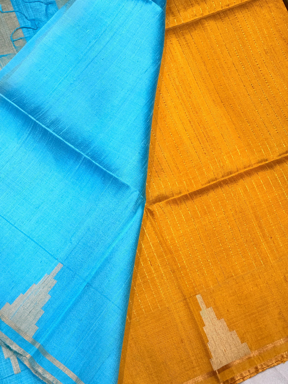 Premium Pure Raw Silk Temple Border