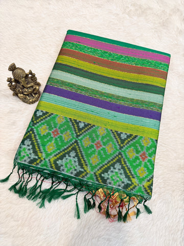 Premium Pure Raw Silk Designer Pallu