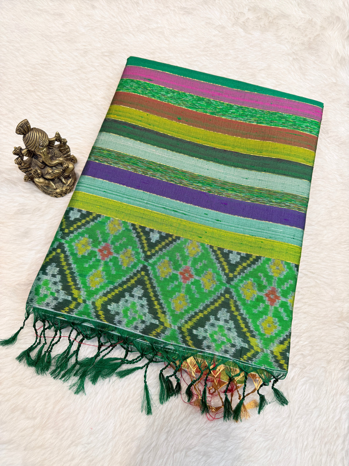 Premium Pure Raw Silk Designer Pallu