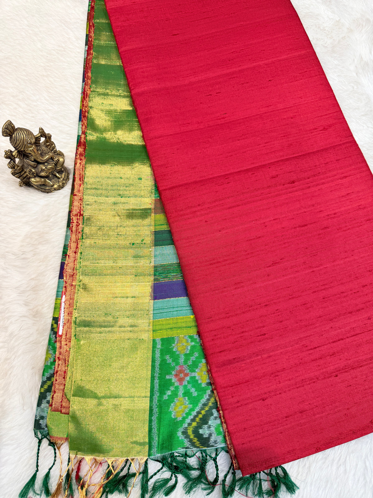 Premium Pure Raw Silk Designer Pallu
