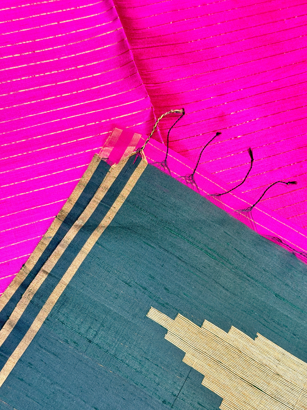 Premium Pure Raw Silk Temple Border