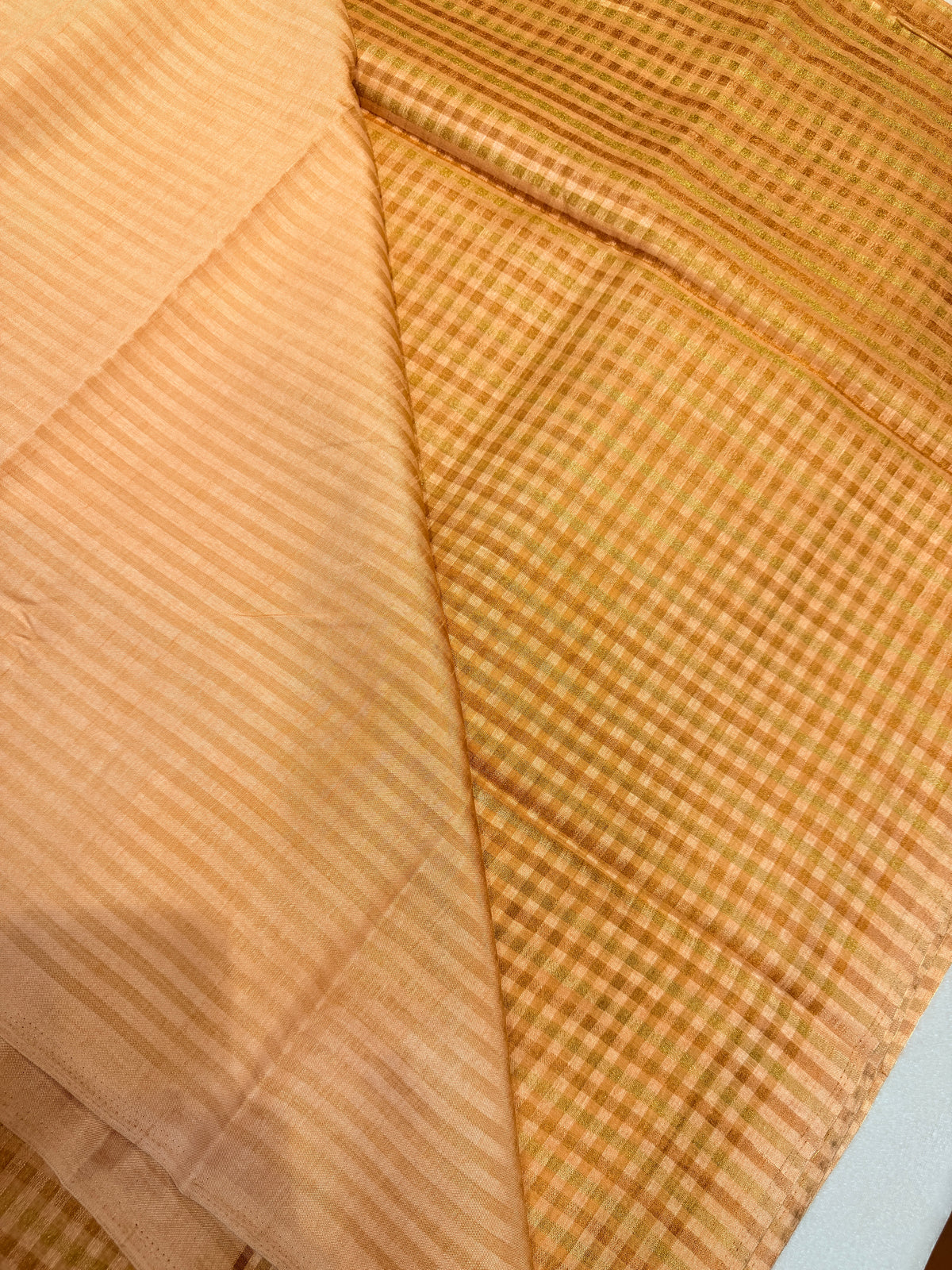 Tussar Silk Small Checks