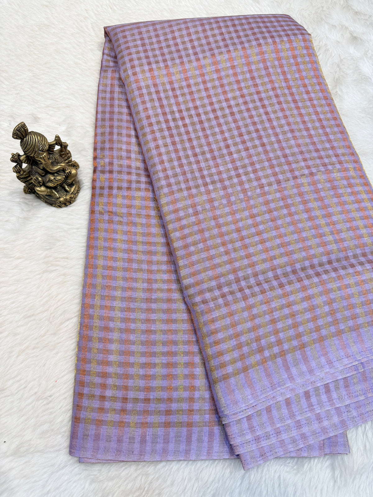 Tussar Silk Small Checks