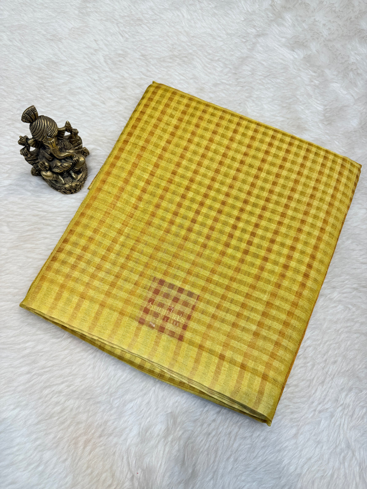 Tussar Silk Small Checks