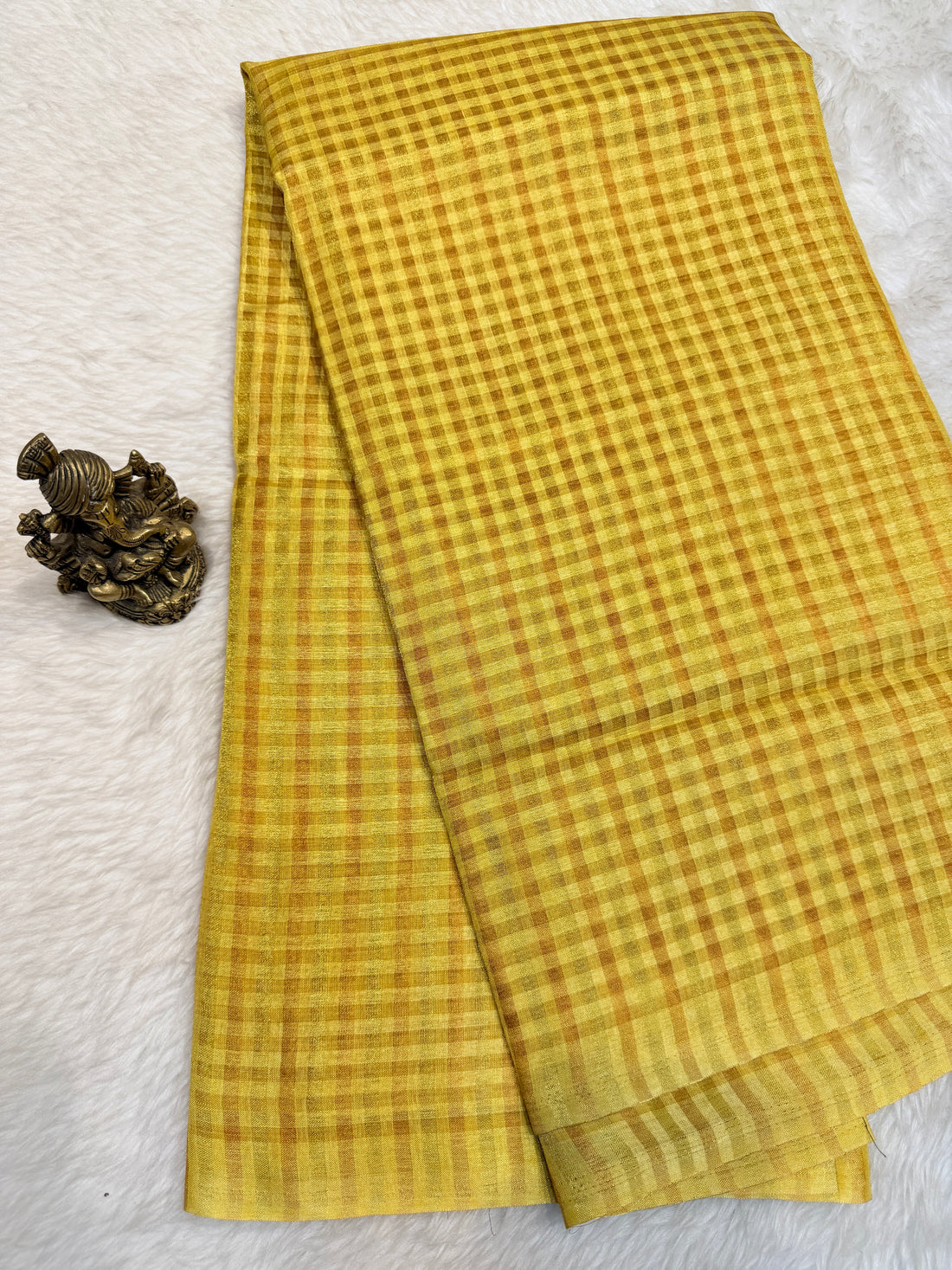 Tussar Silk Small Checks