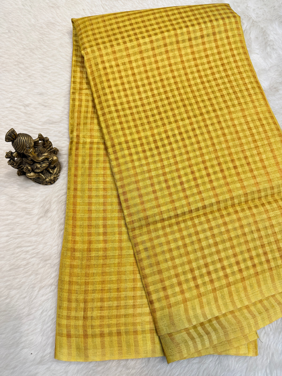 Tussar Silk Small Checks