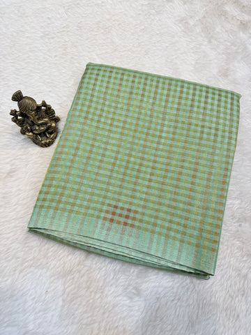 Tussar Silk Small Checks