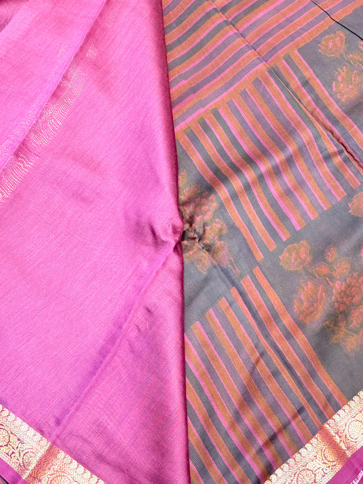 Mul Chanderi SILK Zari Border
