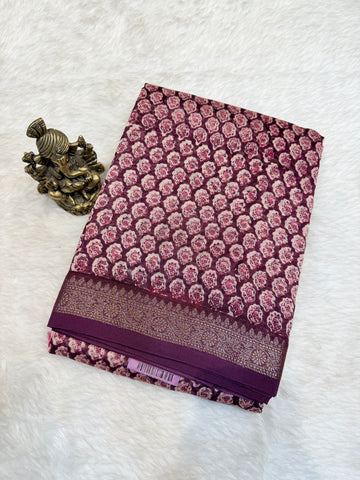 Mul Chanderi SILK Zari Border