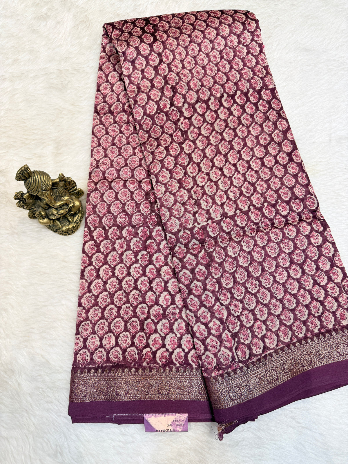 Mul Chanderi SILK Zari Border