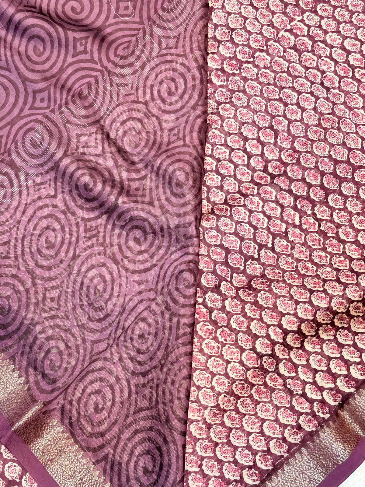 Mul Chanderi SILK Zari Border