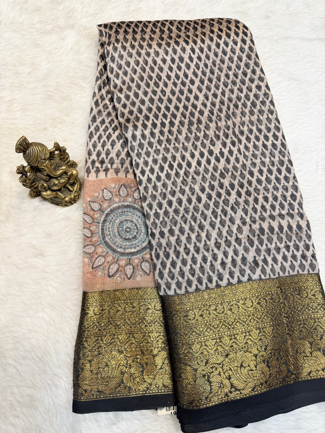 Mul Chanderi Cotton Zari Border