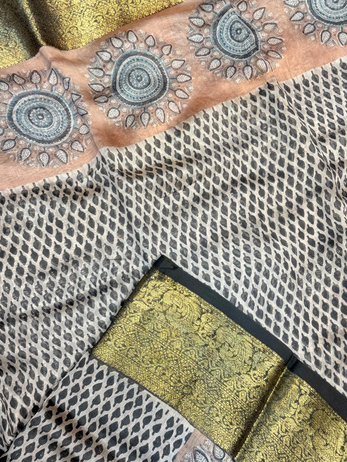 Mul Chanderi Cotton Zari Border