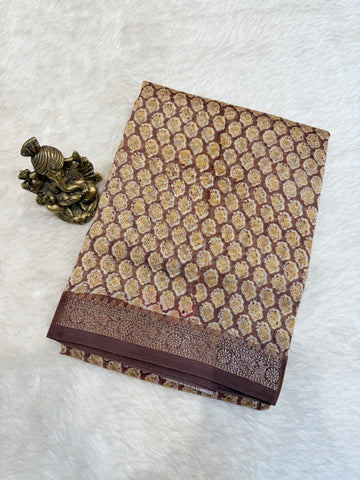 Mul Chanderi SILK Zari Border