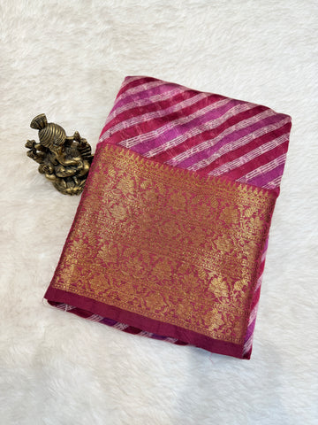Mul Chanderi SILK Zari Border