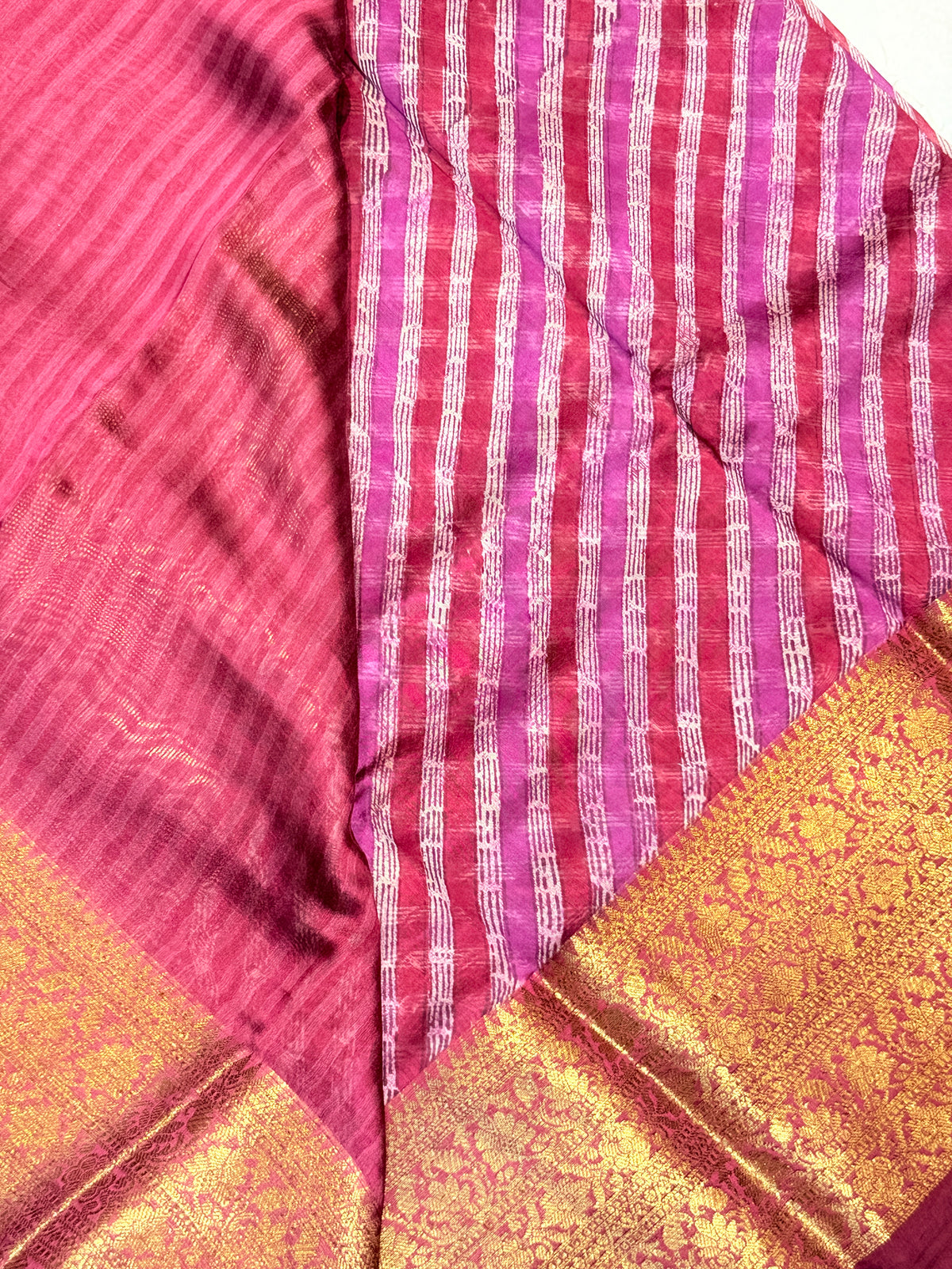 Mul Chanderi SILK Zari Border
