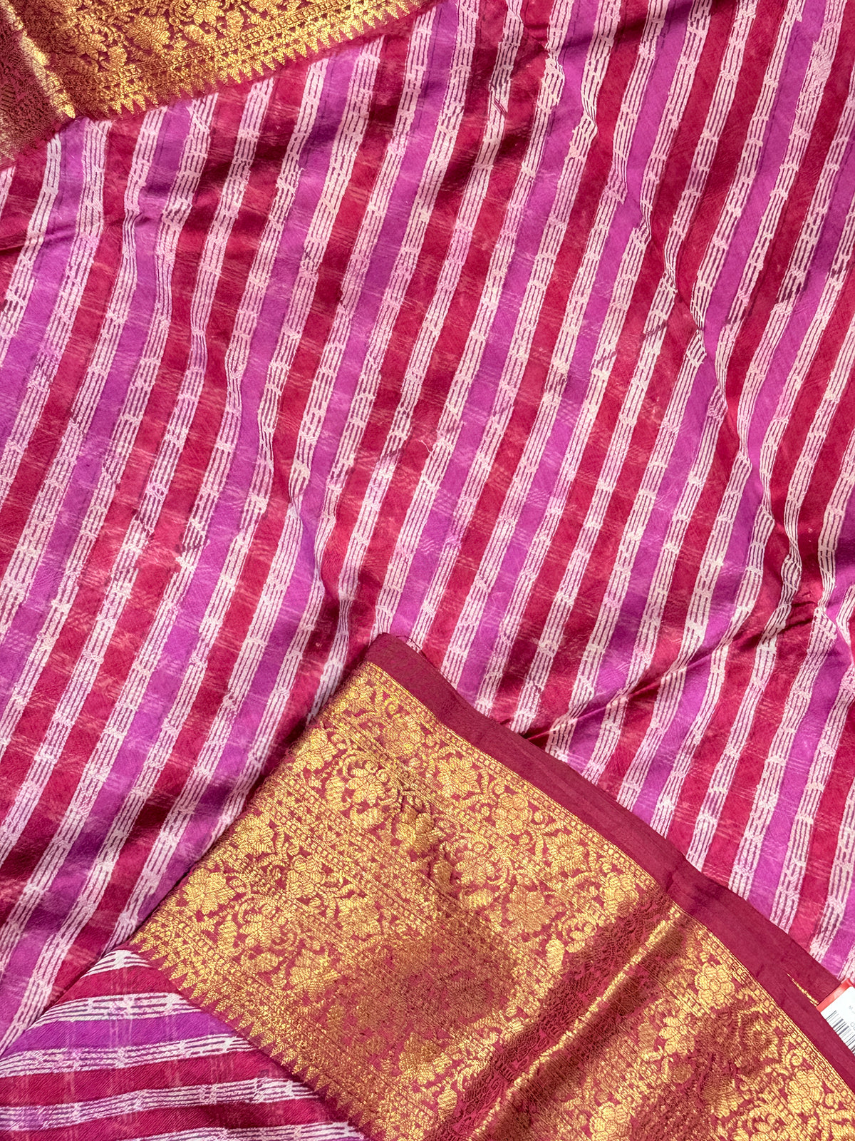 Mul Chanderi SILK Zari Border